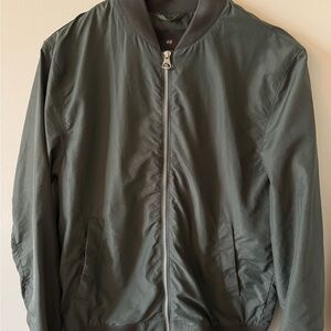 H&M Dark Olive Green Bomber Jacket
